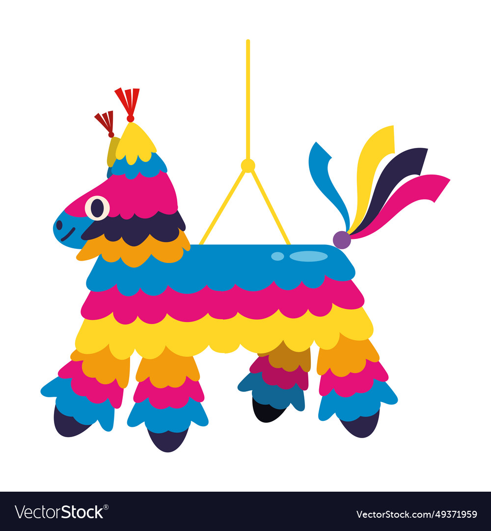 Mexico pinata donkey Royalty Free Vector Image