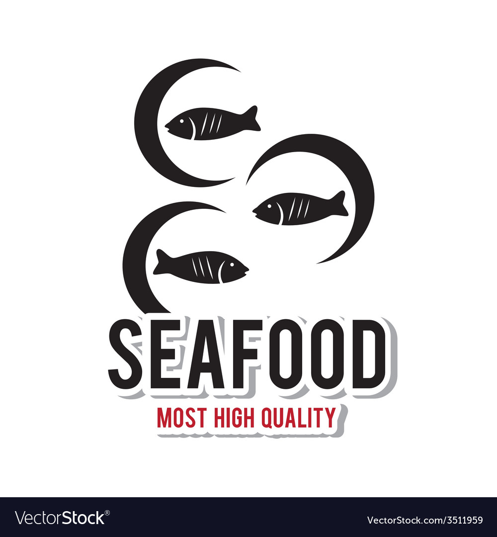 Seafood design Royalty Free Vector Image - VectorStock