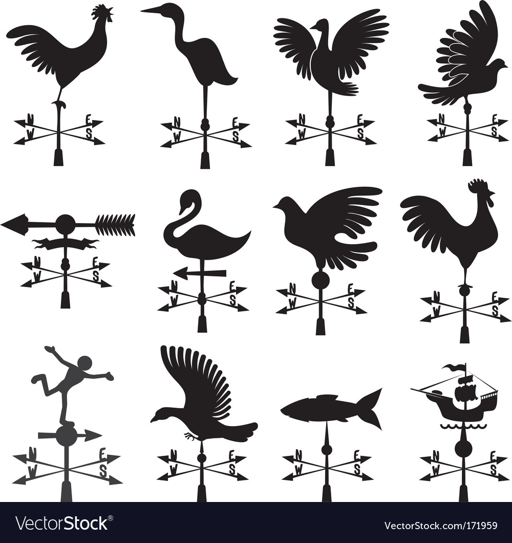 wind vane royalty free vector image vectorstock