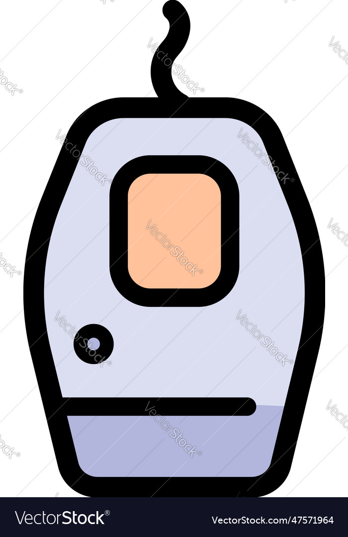 Laser for skin treatment color icon Royalty Free Vector