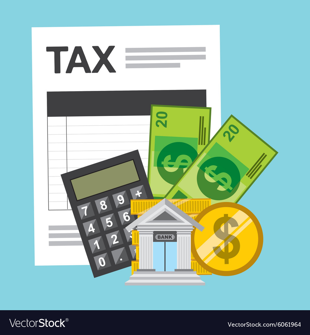 Tax payment Royalty Free Vector Image - VectorStock