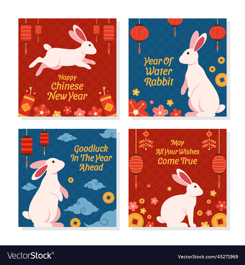 chinese new year water rabbit years