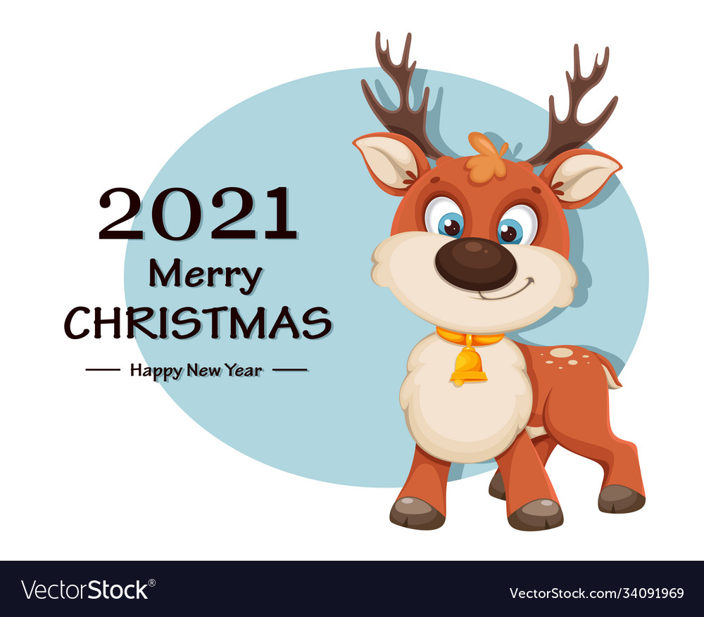 Cute christmas deer funny reindeer