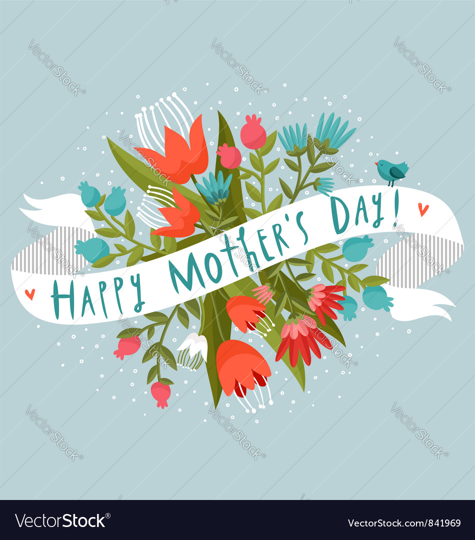 Happy mothers day Royalty Free Vector Image - VectorStock