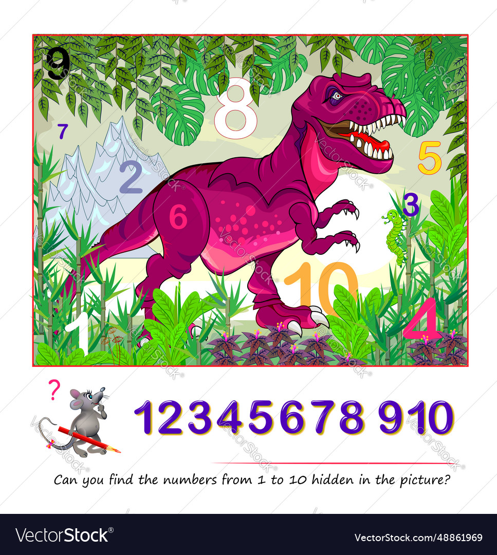 Logic Puzzle Game Math Education For Young Vector Image Logic Puzzle Game Math Education For Young Vector Image