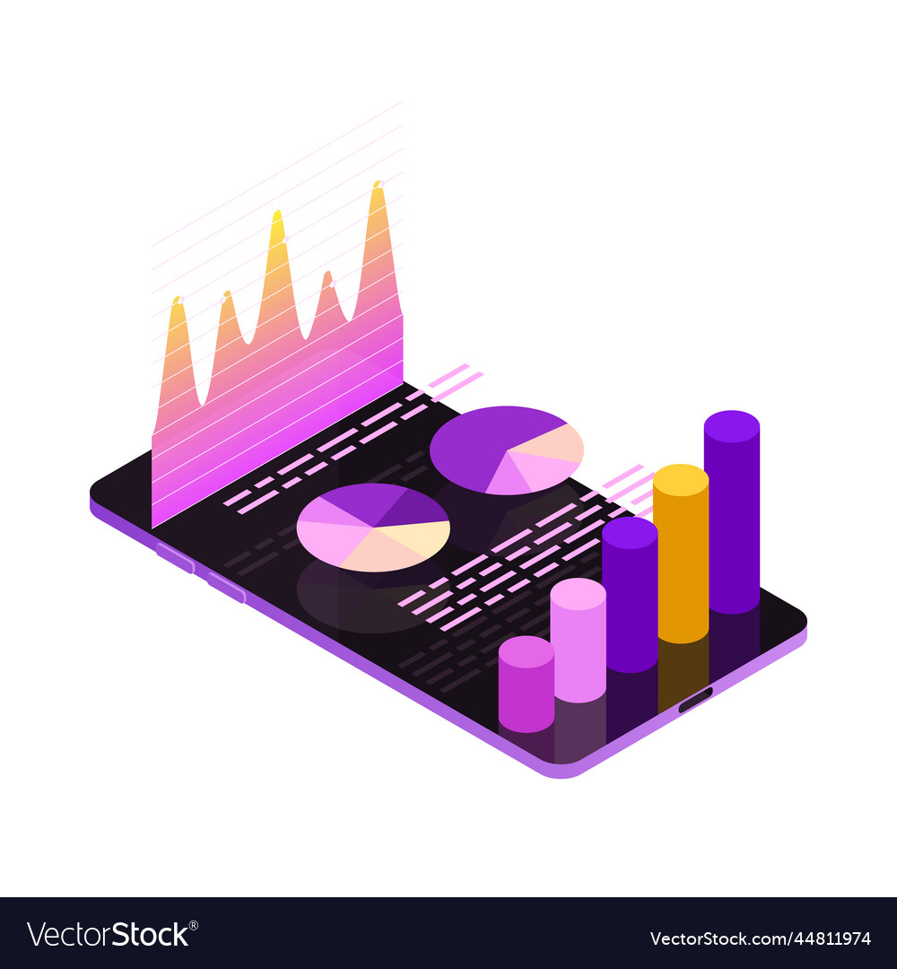 Business Charts Graphs Composition Royalty Free Vector Image