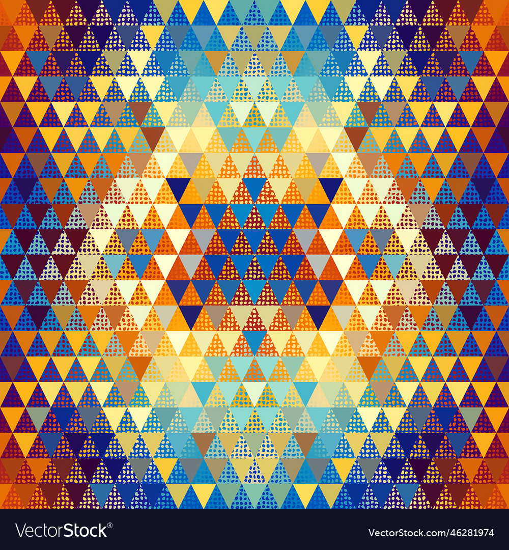 Geometric abstract triangles pattern seamless Vector Image