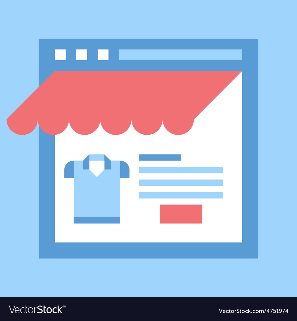 Webshop Royalty Free Vector Image Vectorstock