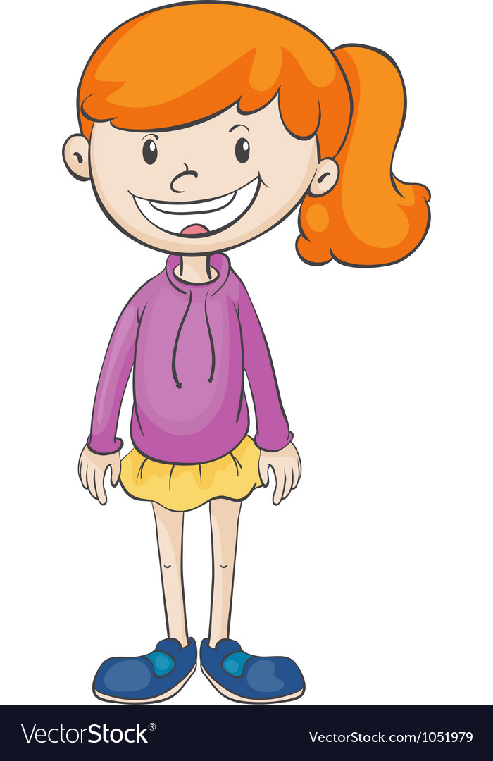 A girl Royalty Free Vector Image - VectorStock