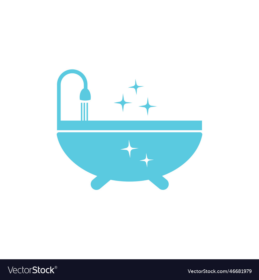 Bathtub Logo Royalty Free Vector Image - Vectorstock