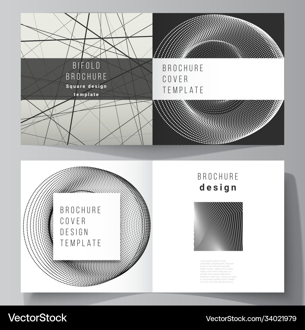 Layout two covers templates Royalty Free Vector Image