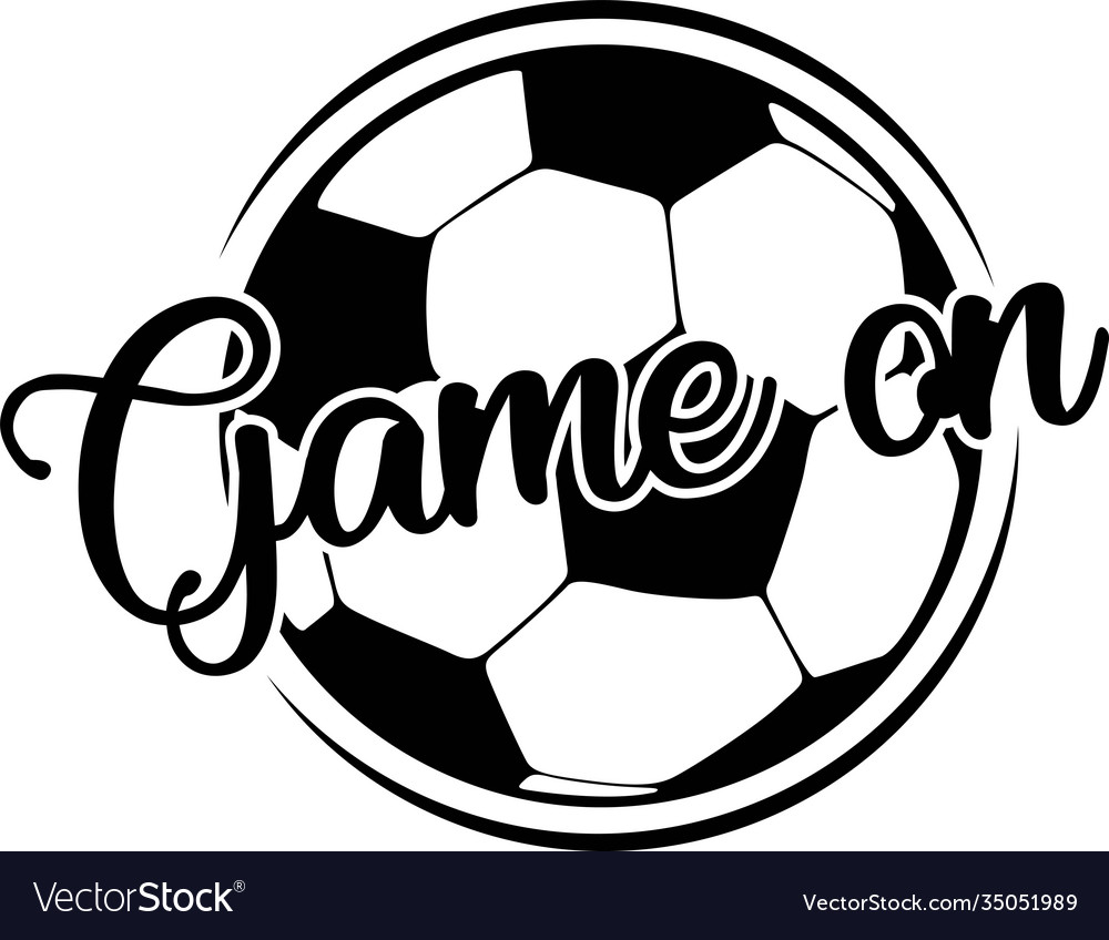 Game on white background Royalty Free Vector Image