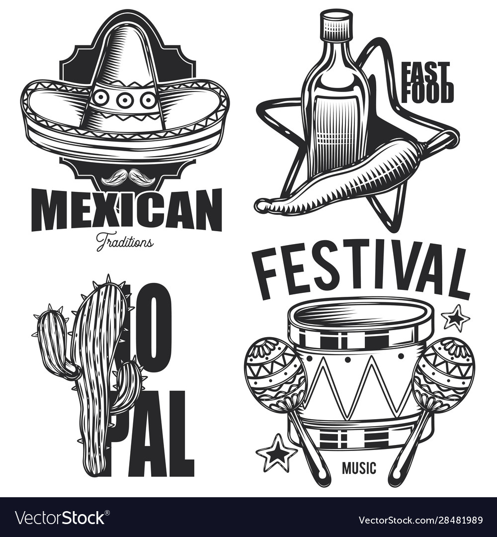 Mexican logo Royalty Free Vector Image - VectorStock