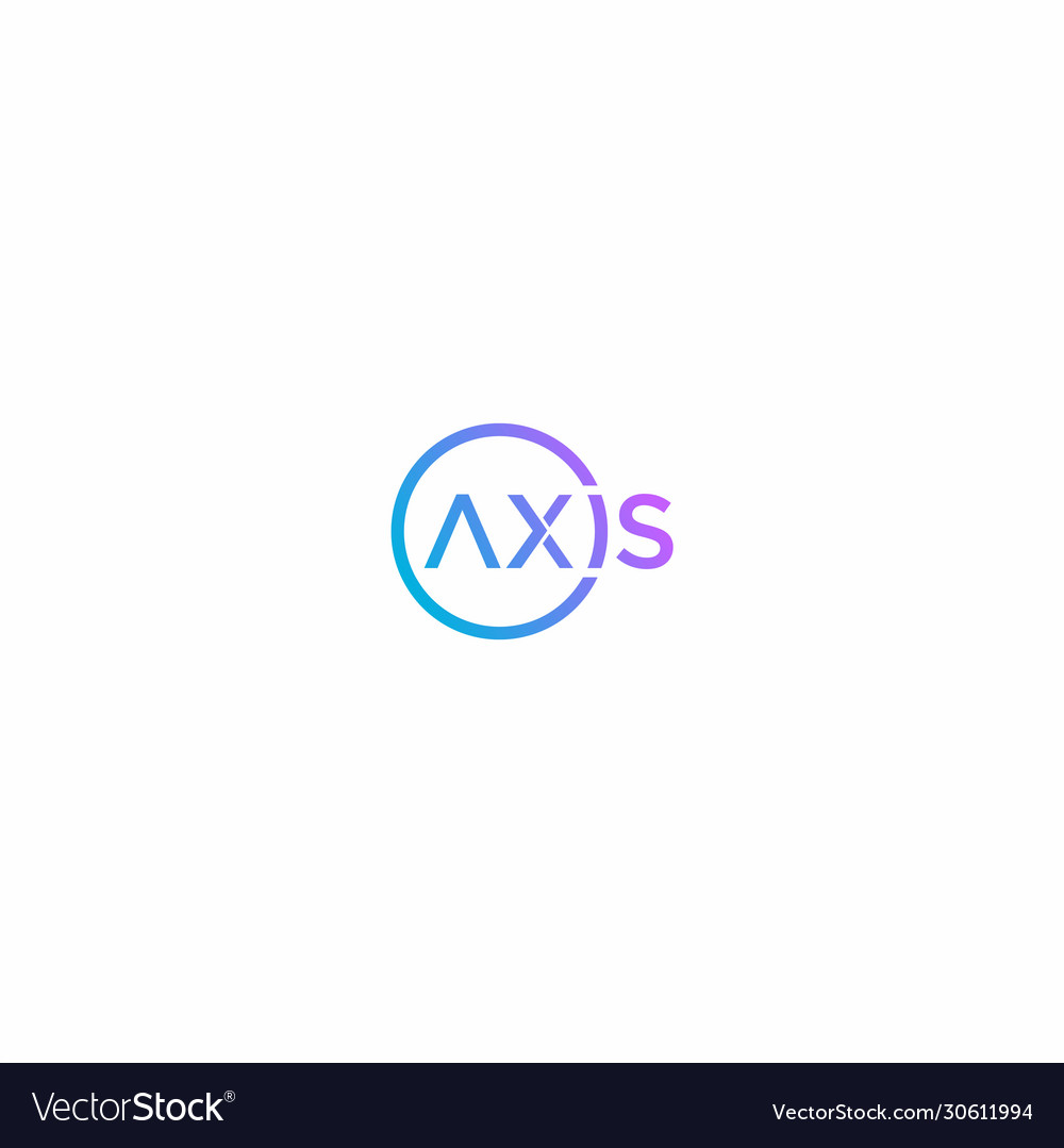 Axis logo Royalty Free Vector Image - VectorStock