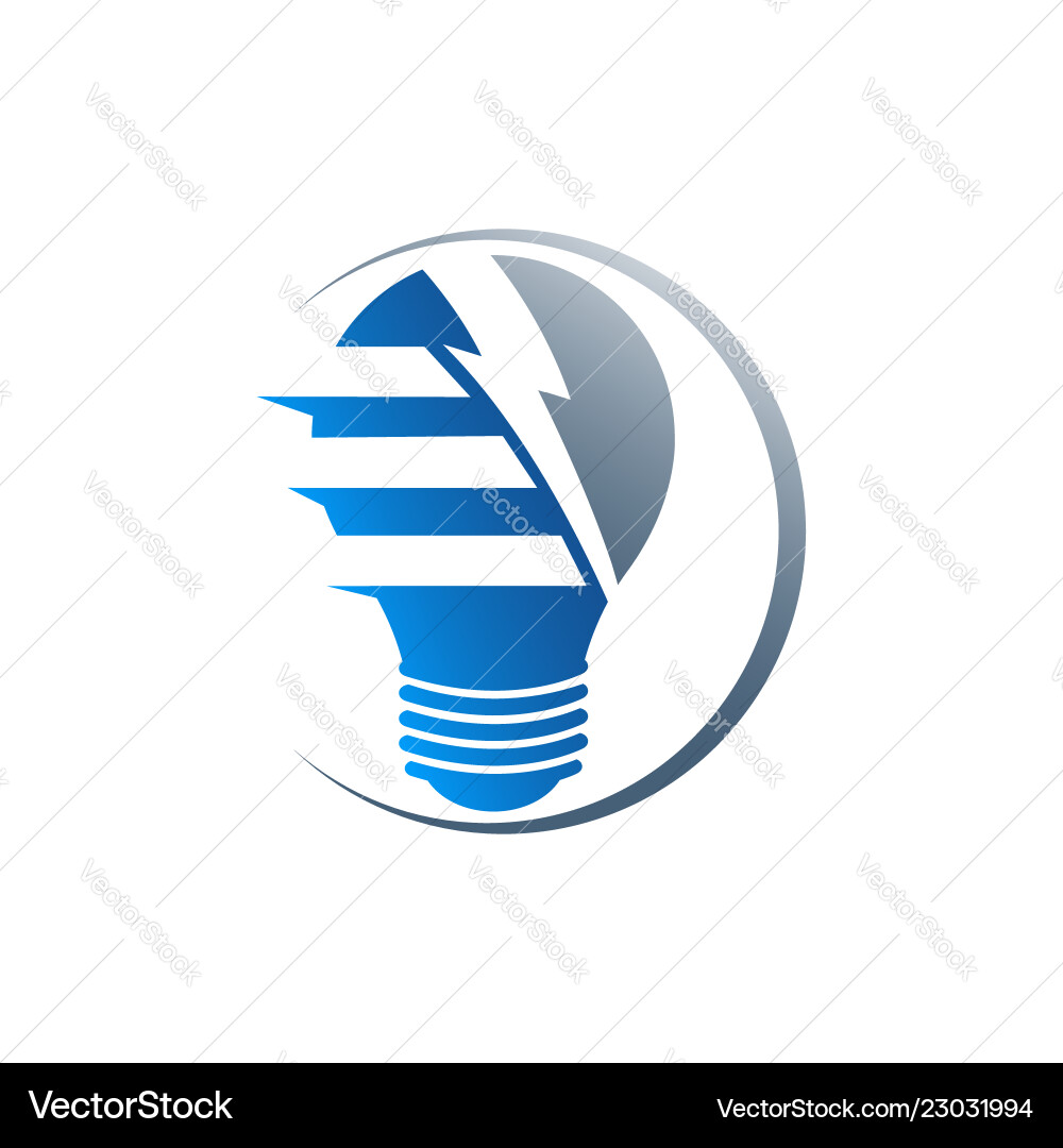 Creative bulb logo smart idea logo light bulb Vector Image