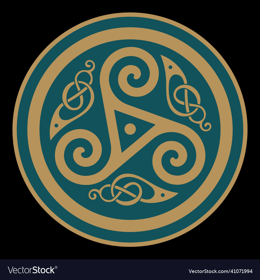 Viking celtic design vintage ancient celtic Vector Image