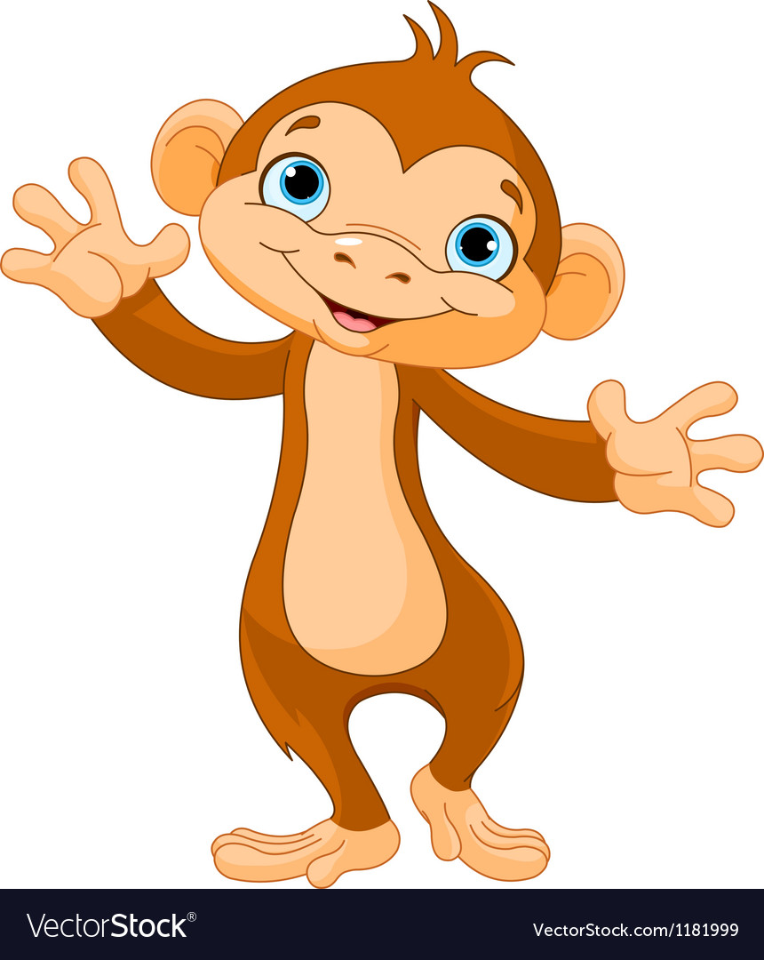 Premium Vector, Baby monkey