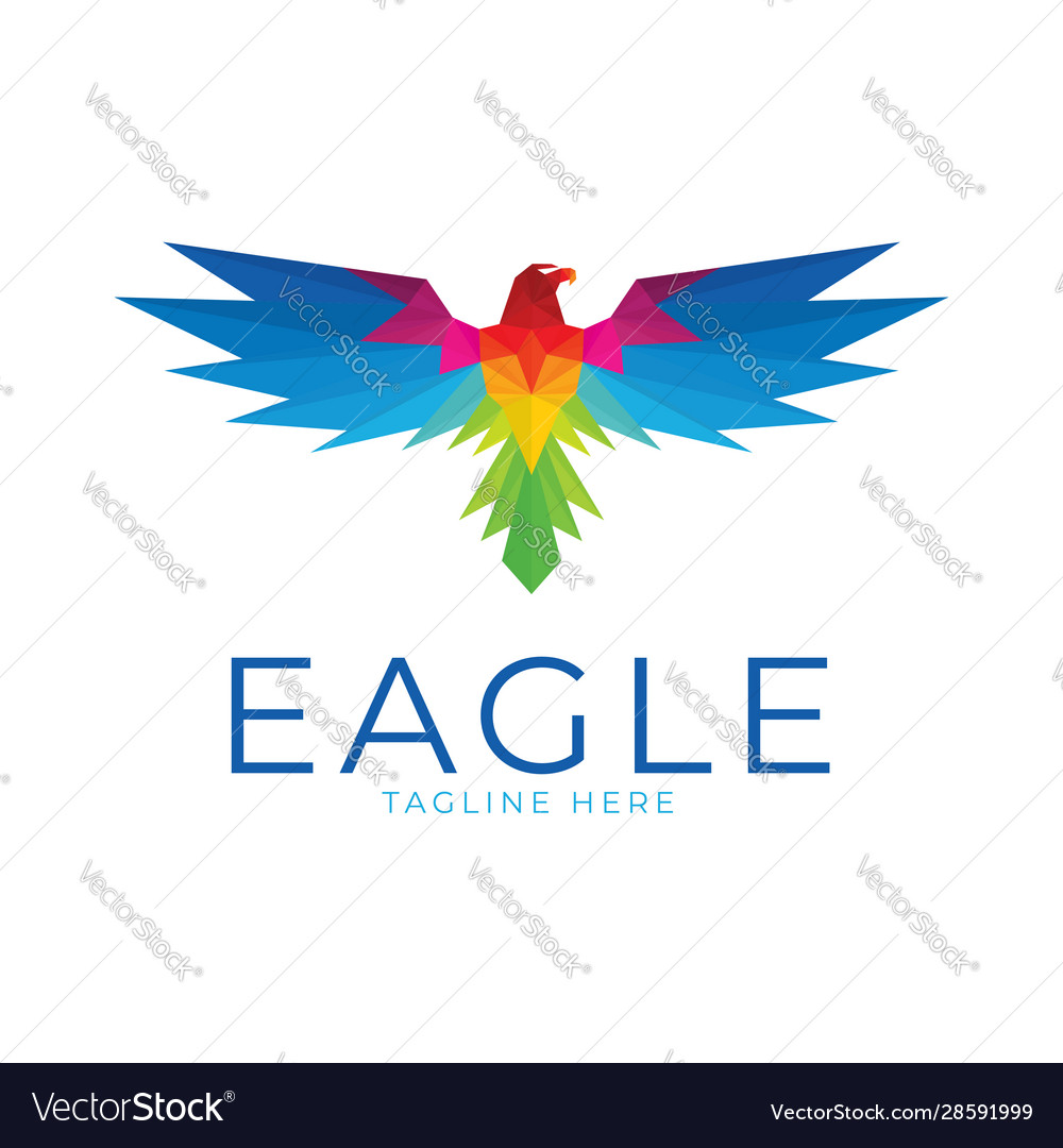 Head eagle logo design vector image Head eagle logo design