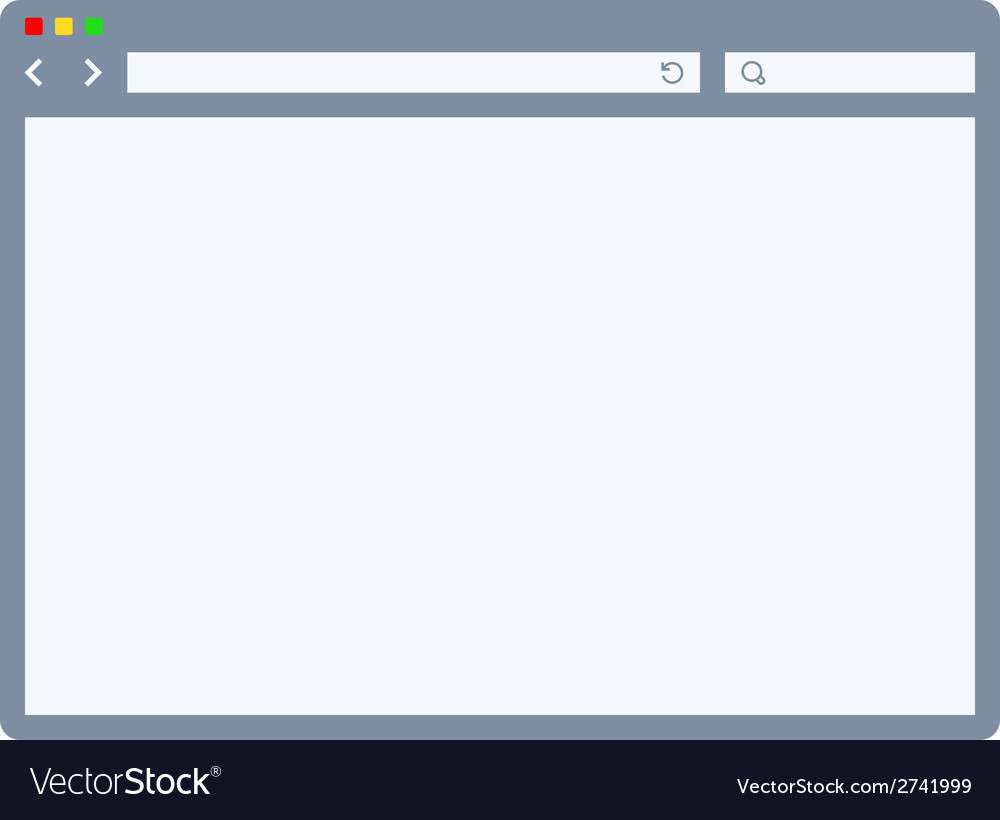 Internet Browser Template Royalty Free Vector Image
