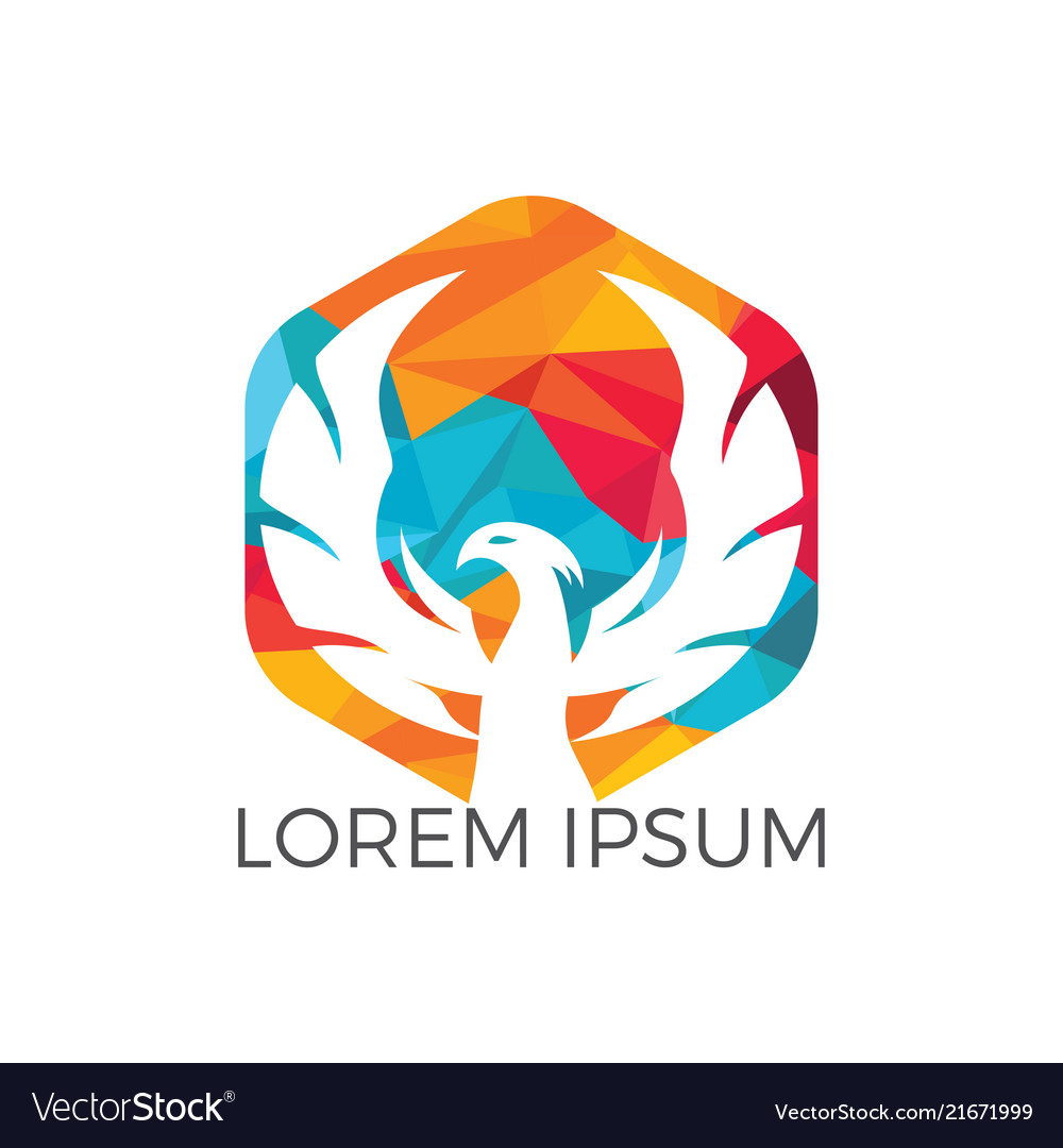 Phoenix logo design Royalty Free Vector Image - VectorStock