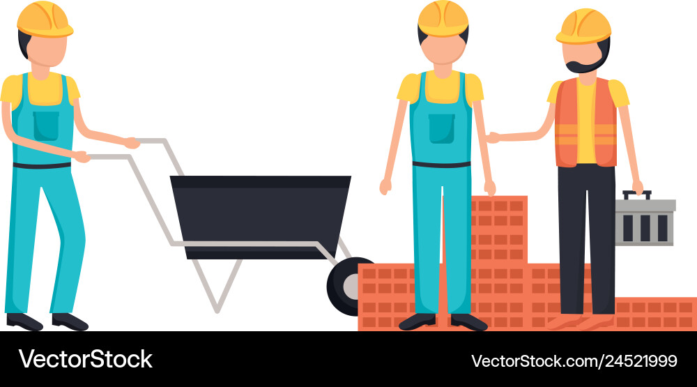 Worker construction equipment Royalty Free Vector Image