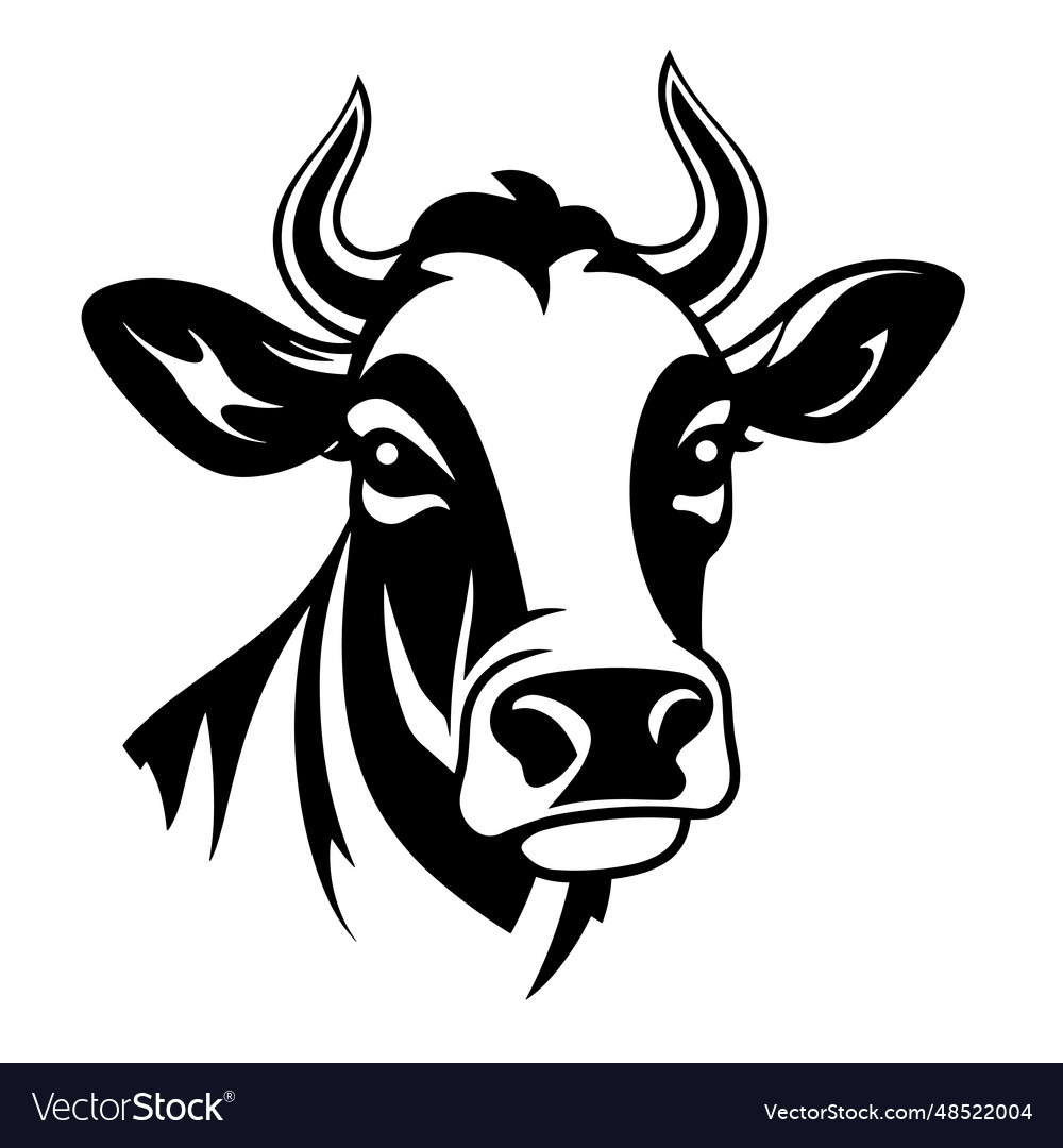 Cow silhouettes Royalty Free Vector Image - VectorStock