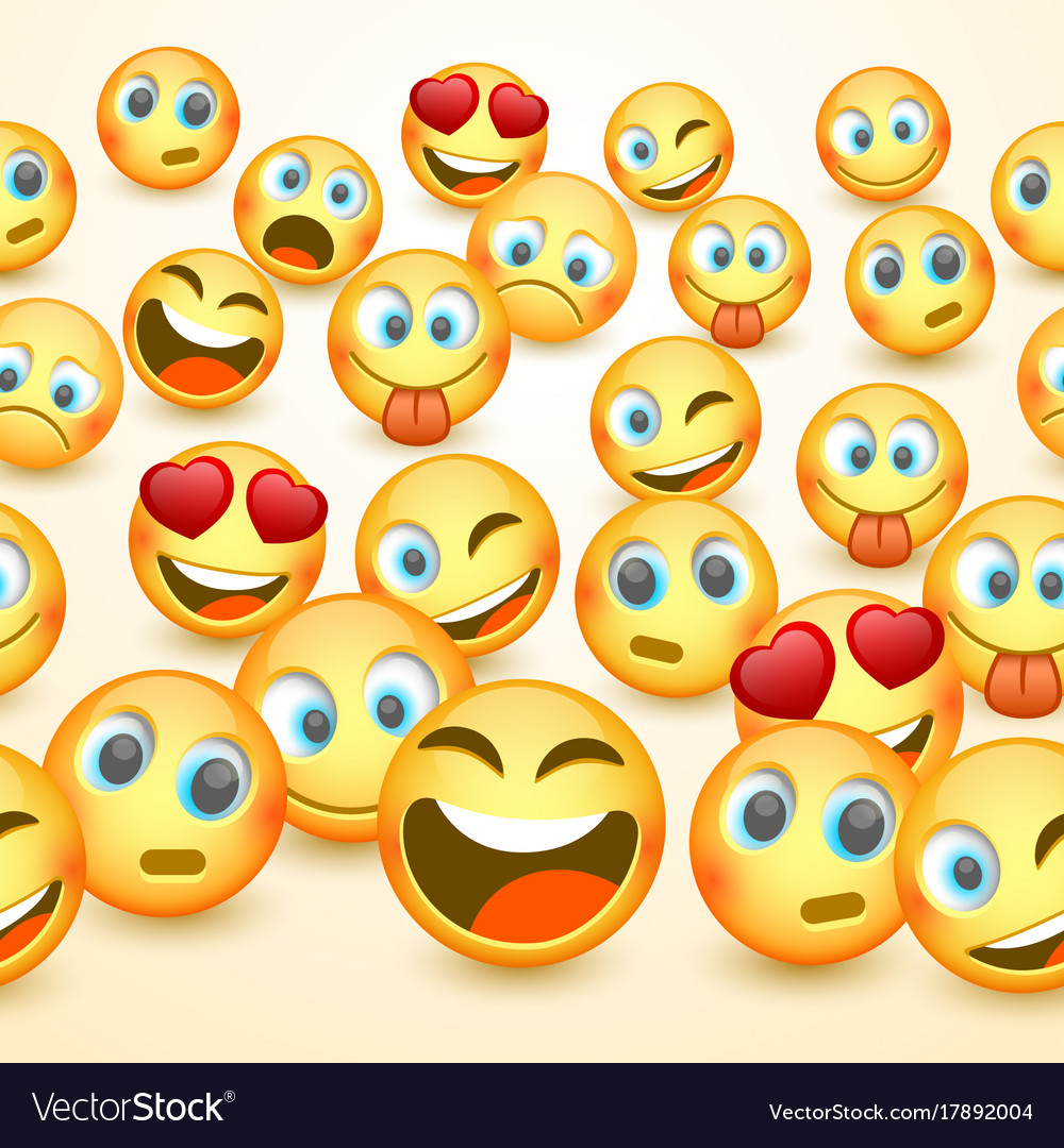 Modern Yellow Laughing Three Emoji Emotions Vector Image Modern Yellow Laughing Three Emoji Emotions Vector Image