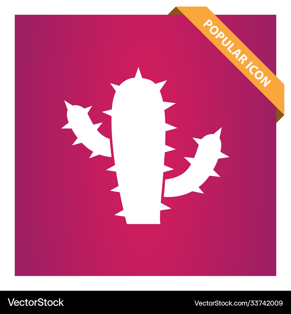 Cactus icon Royalty Free Vector Image - VectorStock