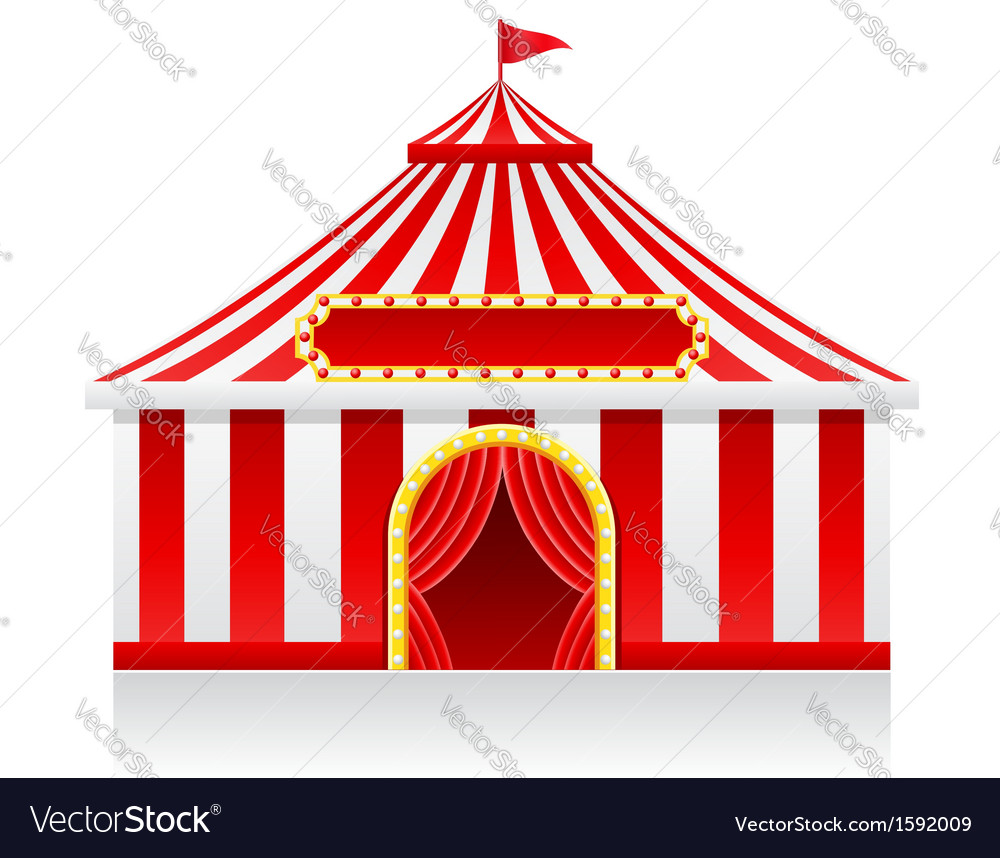 Circus tent Royalty Free Vector Image - VectorStock