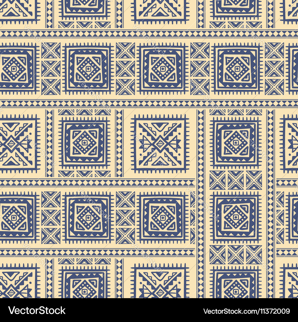 Hand drawn ethnic seamless pattern Royalty Free Vector Image