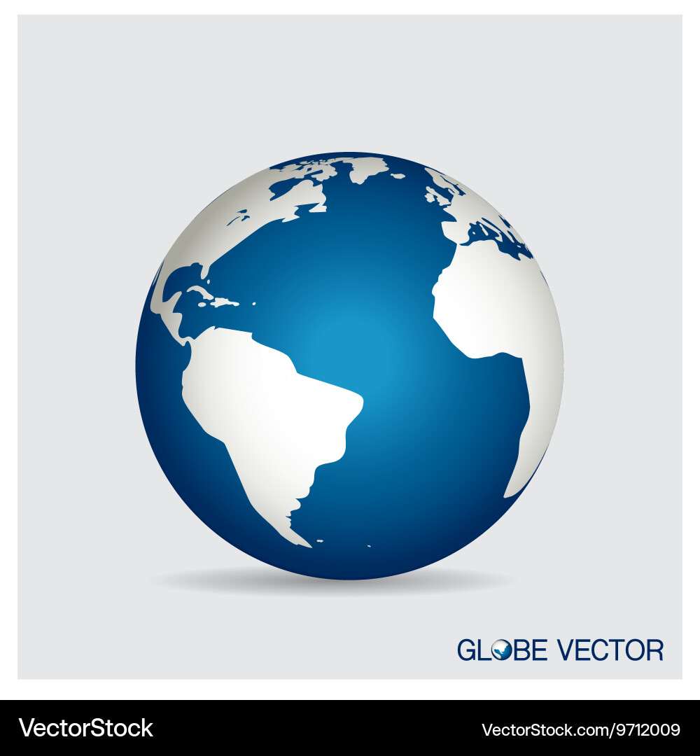 Modern globe Royalty Free Vector Image - VectorStock