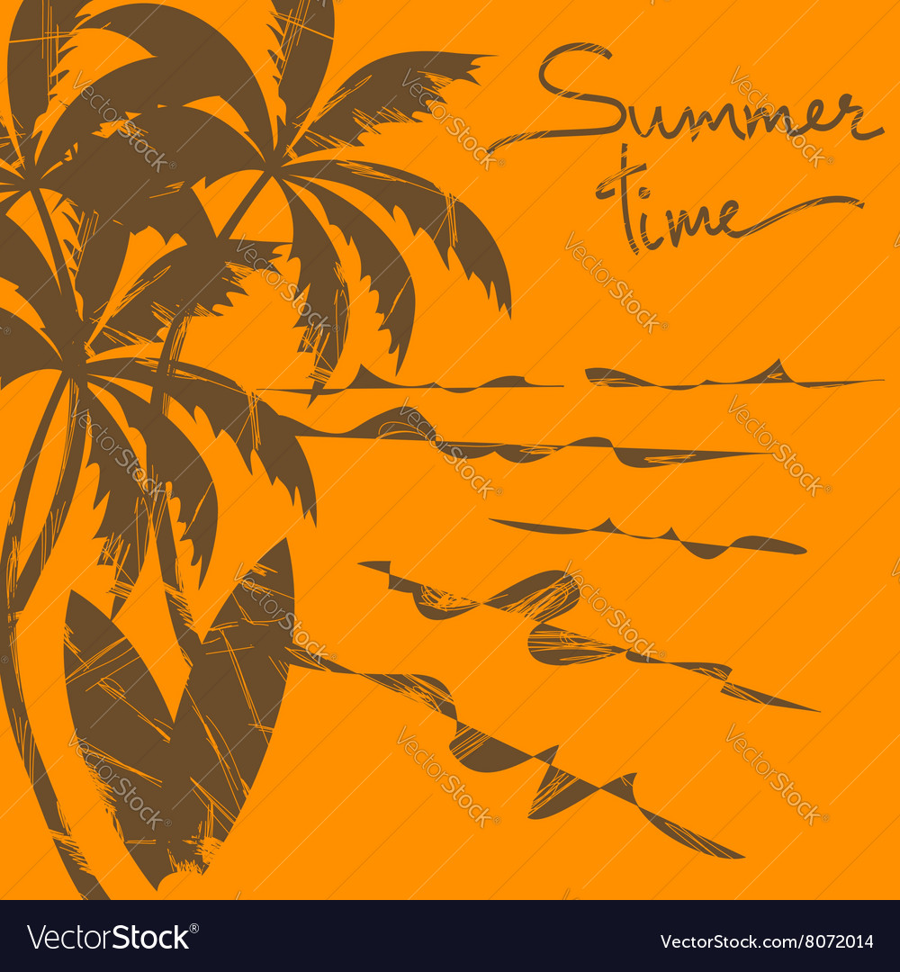 Tropical landscape Royalty Free Vector Image - VectorStock