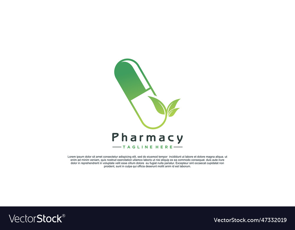 Apothecare pharmacy logo design unique concept Vector Image