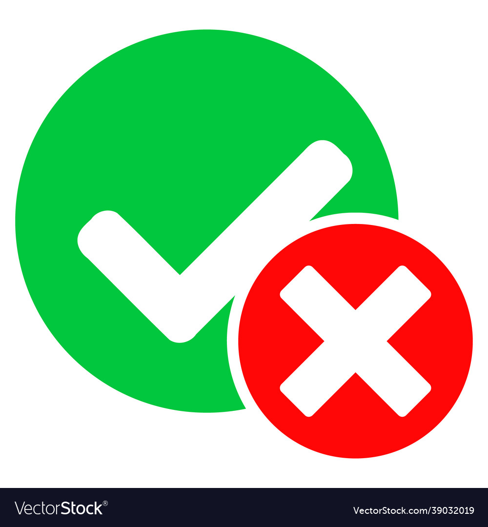 False positive flat icon image Royalty Free Vector Image