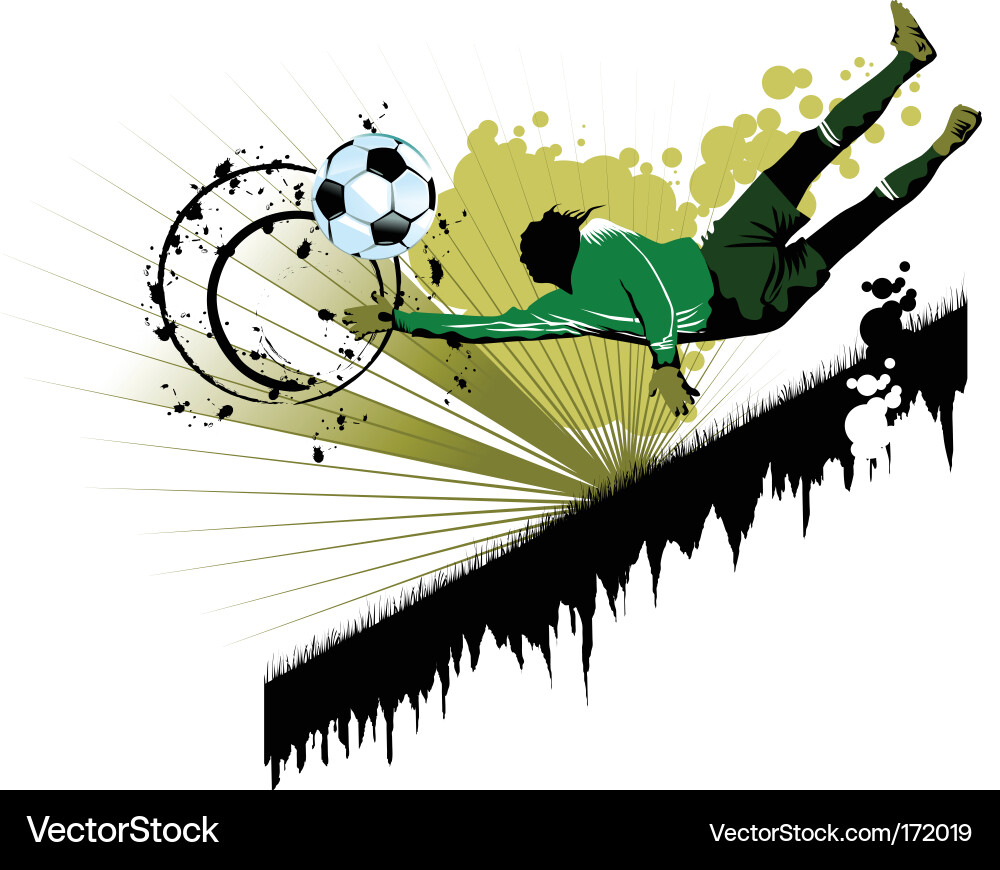 Goalkeeping Royalty Free Vector Image - VectorStock