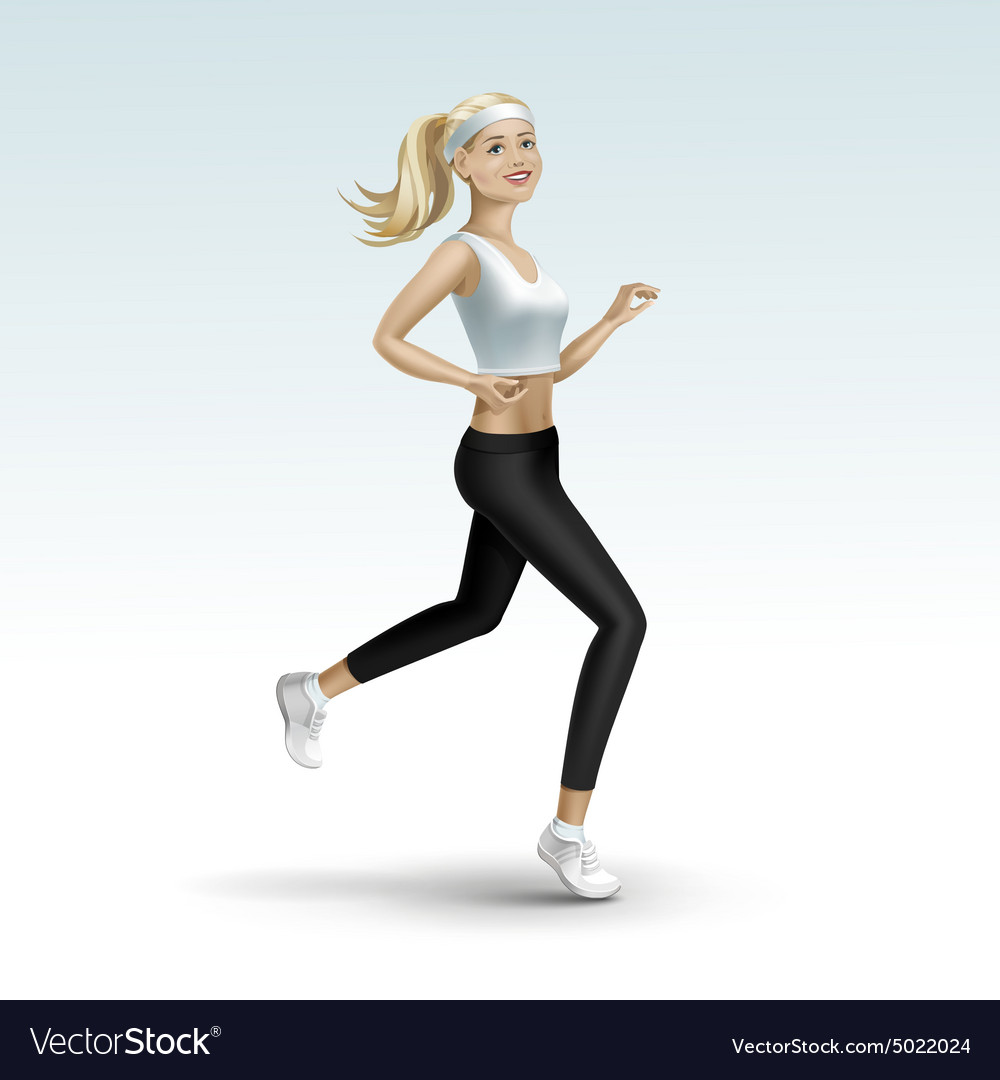 Female Runner Clip Art