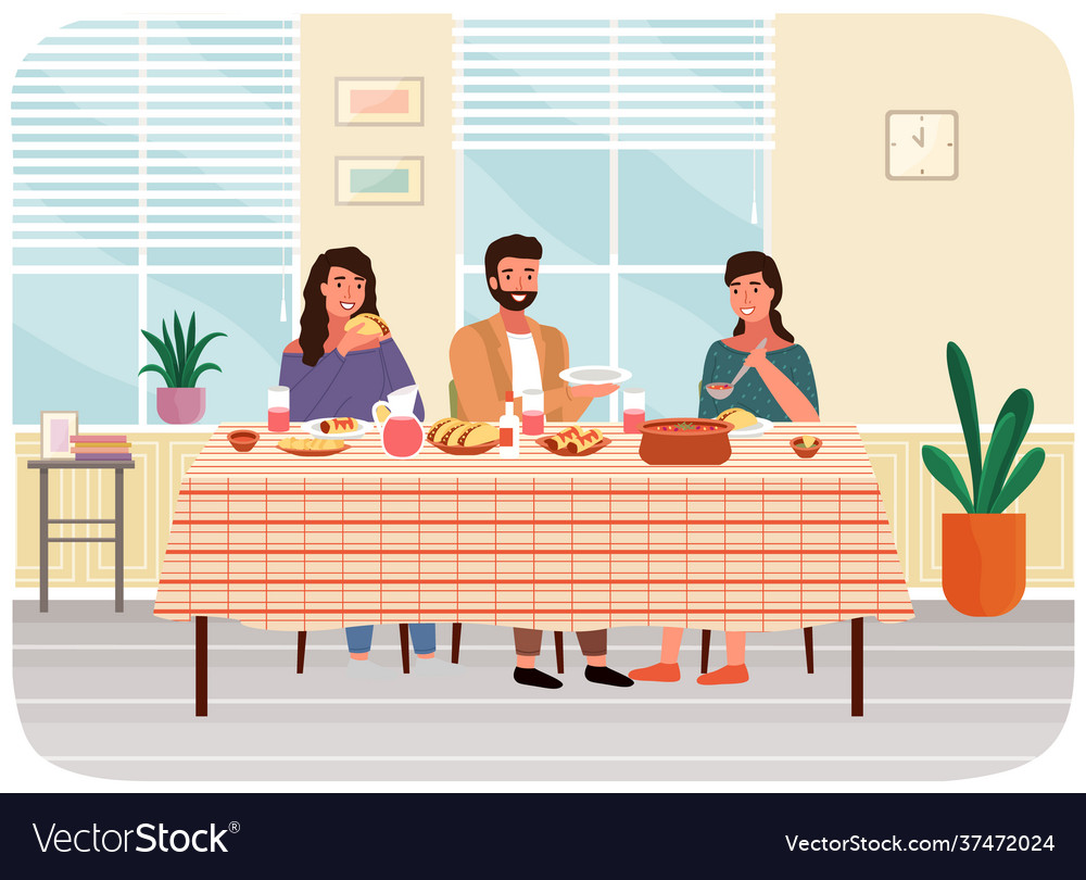 Arranging the table. Arranging the table
