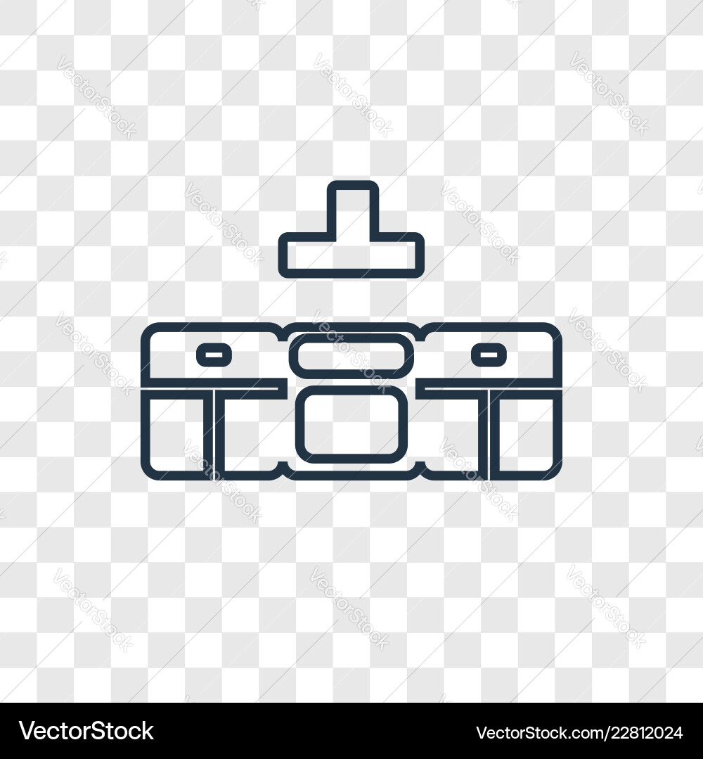 Kitchen furniture concept linear icon isolated Vector Image