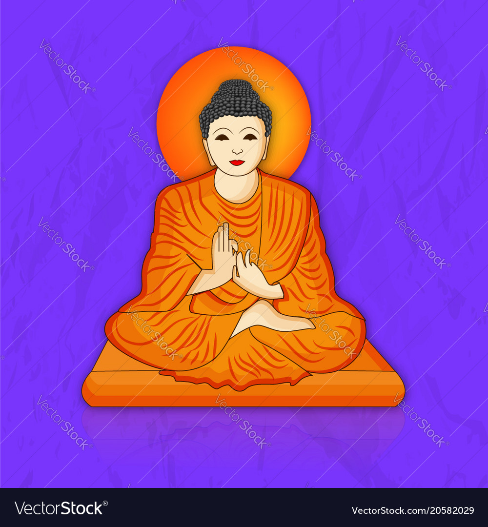 Buddhists festival buddha purnima Royalty Free Vector Image