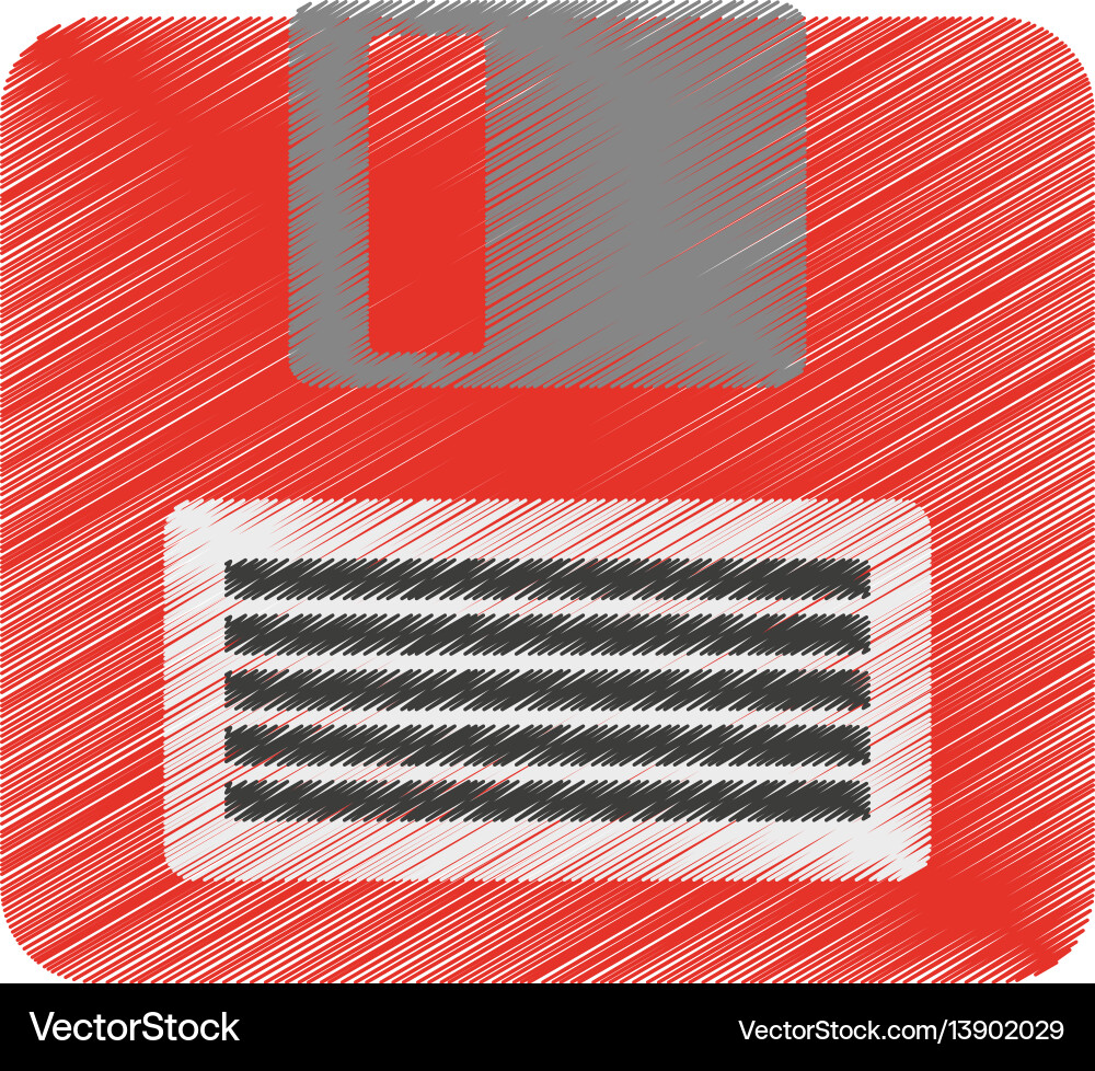 Diskette or floppy disk icon image Royalty Free Vector Image