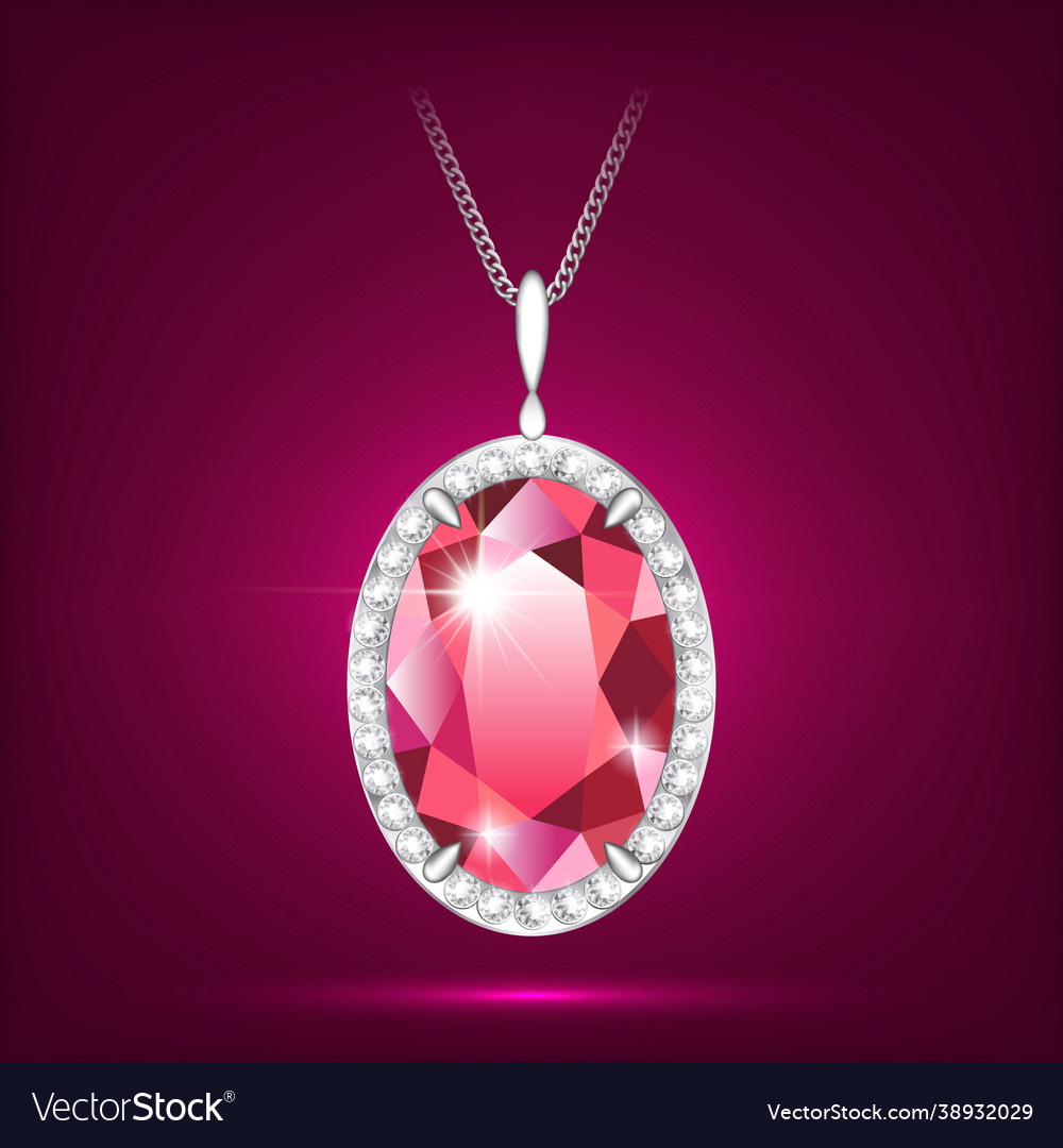 Rured pendant realistic style eps10 Royalty Free Vector