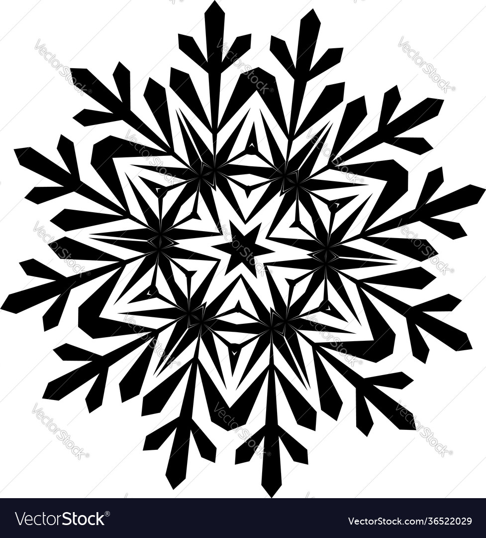 Snowflake icon Royalty Free Vector Image - VectorStock