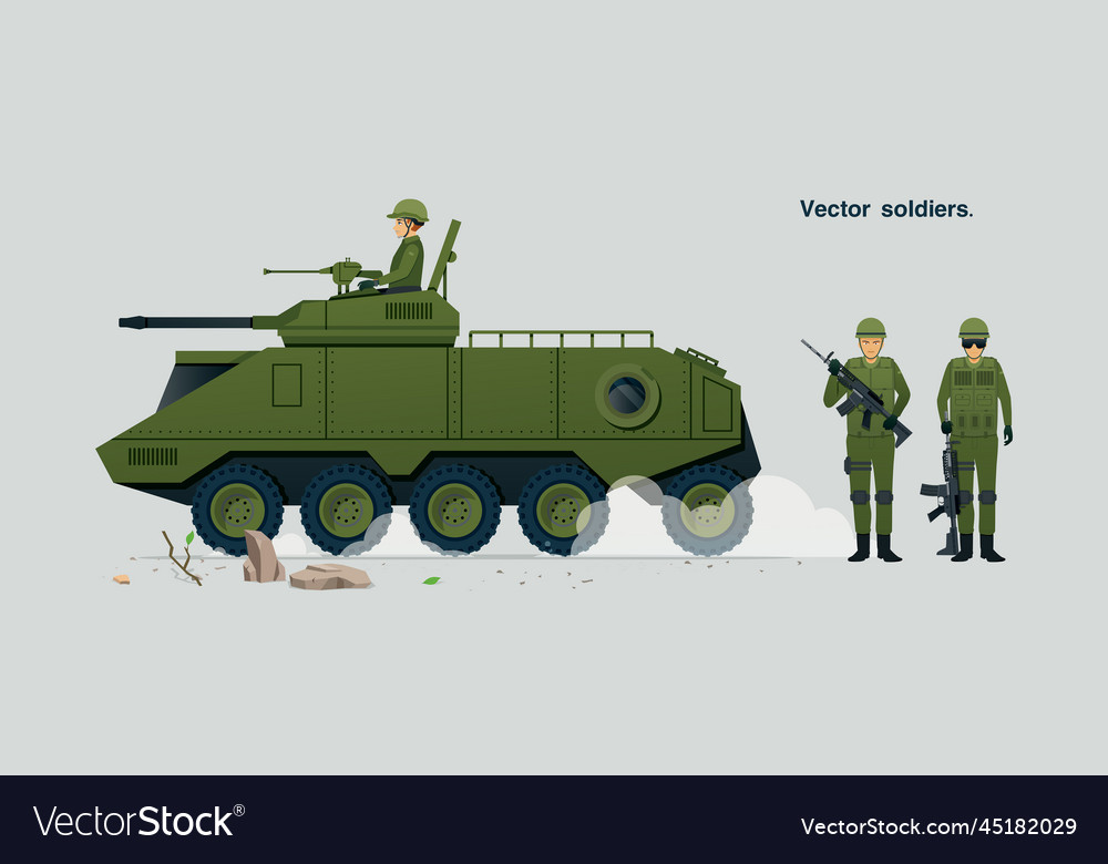 Soldiers Royalty Free Vector Image - VectorStock