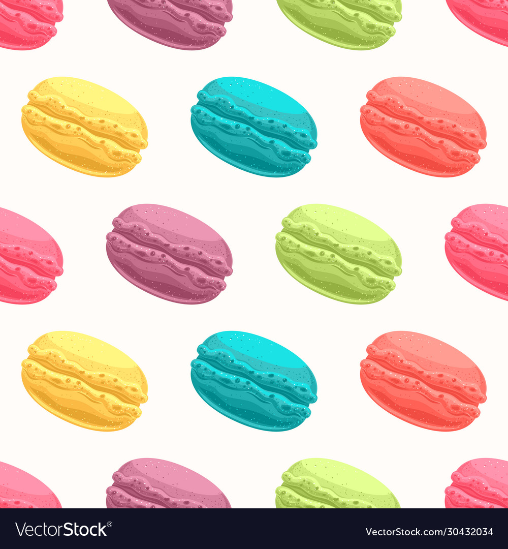 Colored macaroons Royalty Free Vector Image - VectorStock