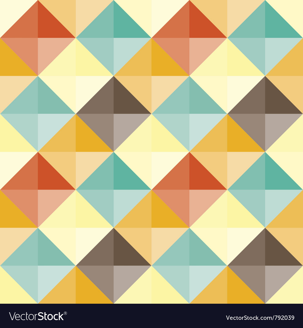 Abstract geometric pattern retro Royalty Free Vector Image