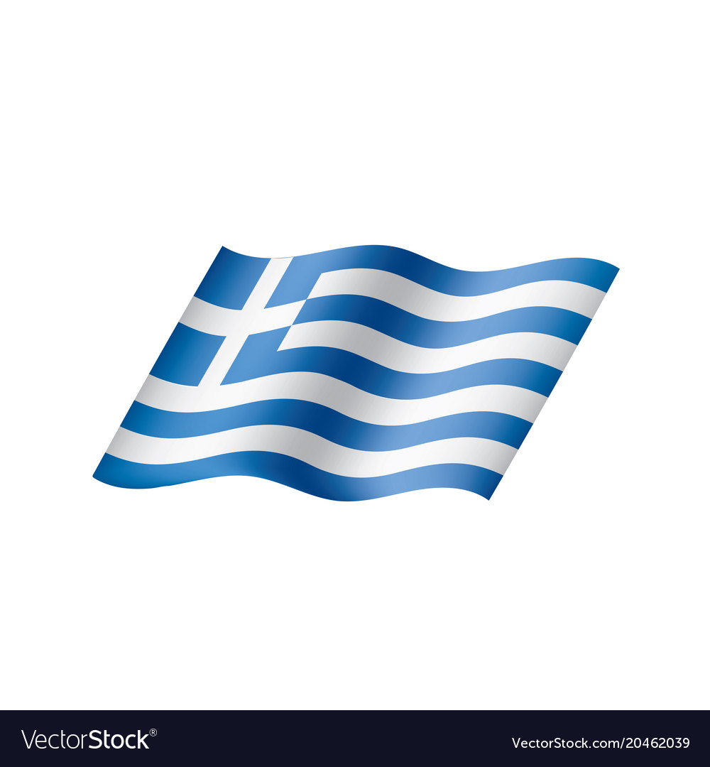 Greece flag Royalty Free Vector Image - VectorStock