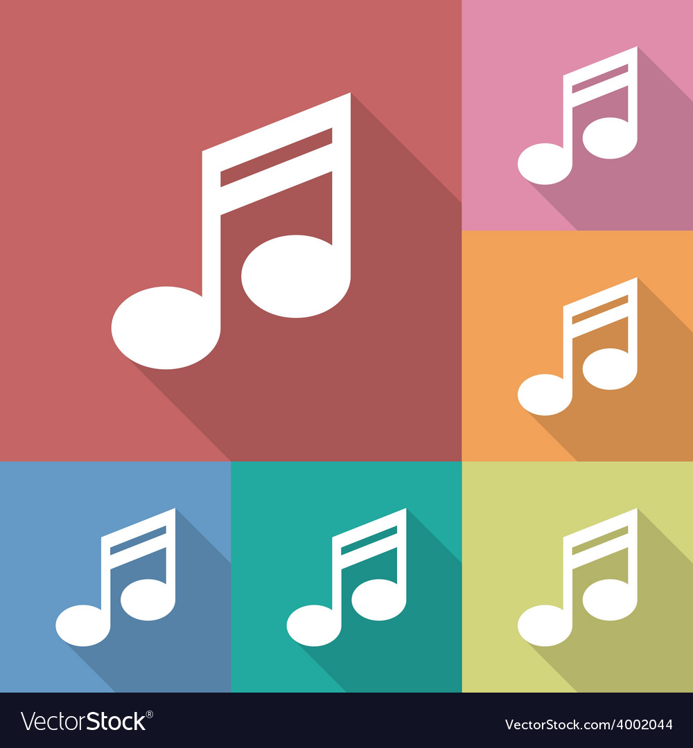 Icon of music note Royalty Free Vector Image - VectorStock