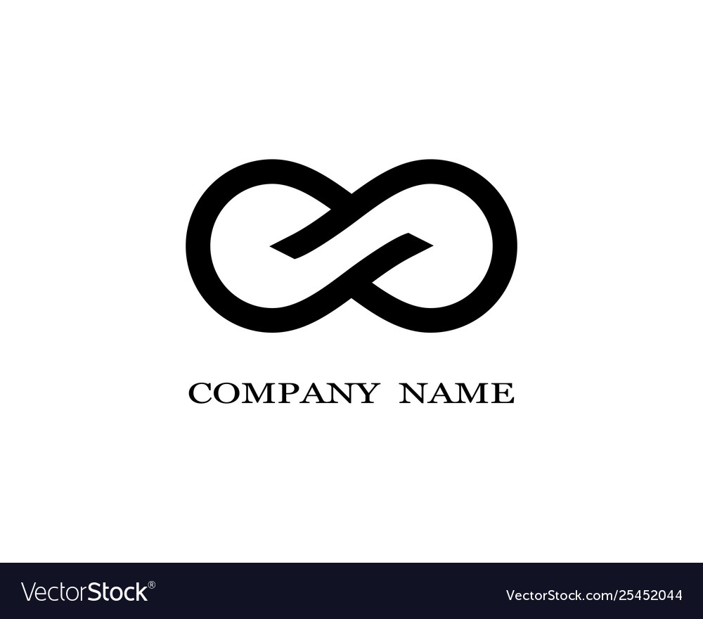 Infinity symbol icon Royalty Free Vector Image