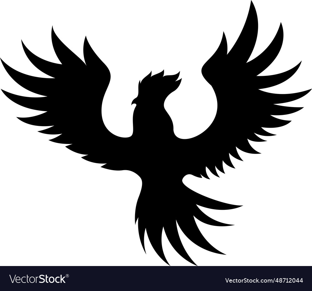 Phoenix logo bird design template Royalty Free Vector Image