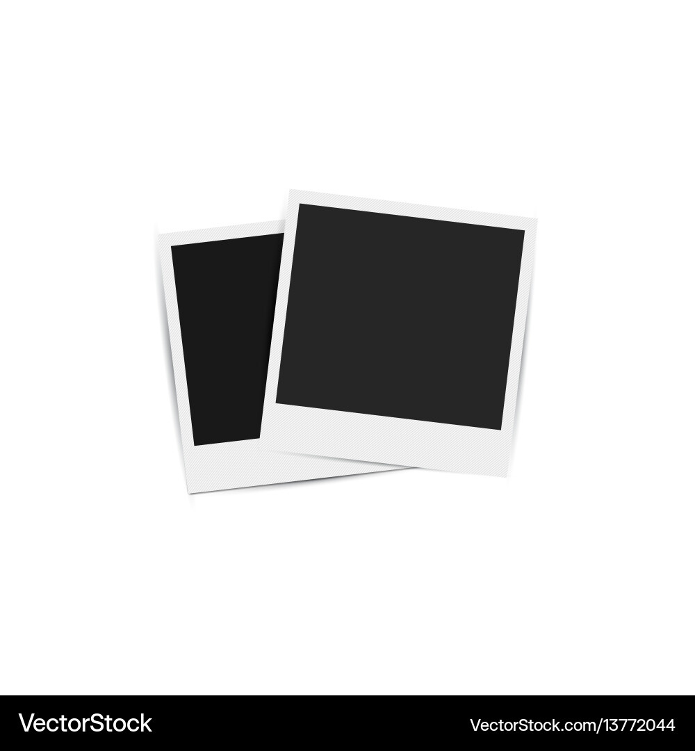 Retro photo frames Royalty Free Vector Image - VectorStock